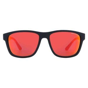 FX01044B Armani Exchange Dark Violet Mirror Red Square Men's Sunglasses AX4135S